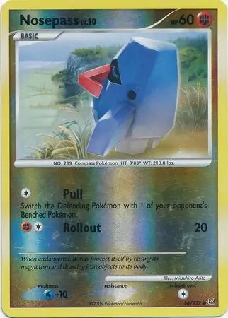 Platinum Nosepass #84/127 reverse holo
